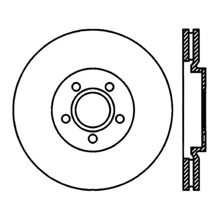 Centric StopTech Cryostop Premium High Carbon Rotor; Front, StopTech 125.63053CRY